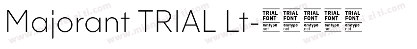 Majorant TRIAL Lt字体转换